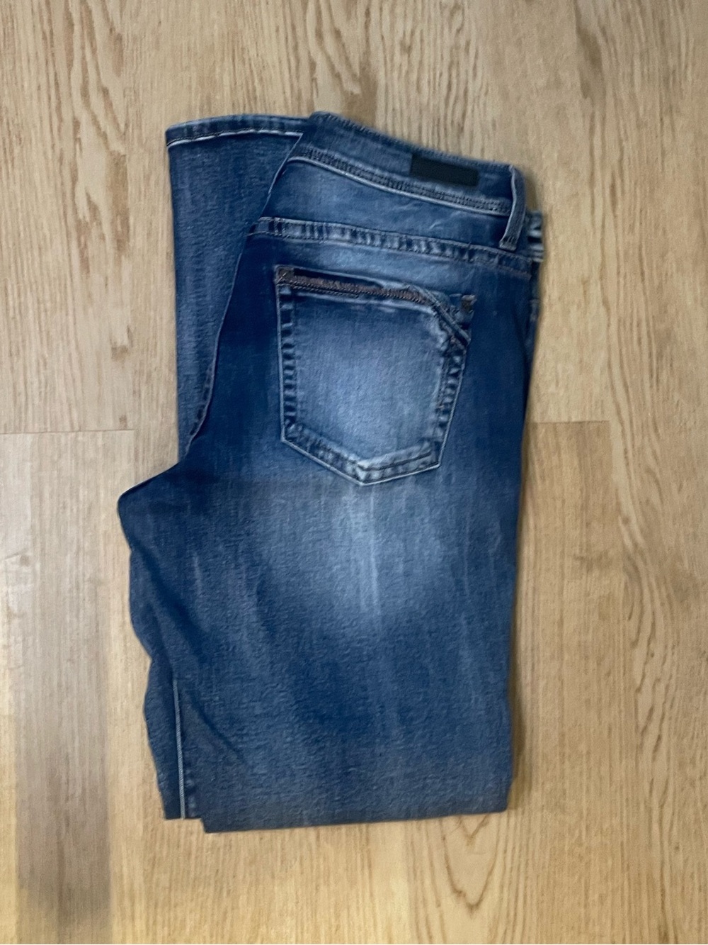 Buckle Women’s Skinny Jeans — Dark Blue Fade